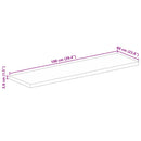 bordplade 100x60x3,8 cm rektangulær massivt mangotræ
