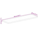 bordplade 100x70x3,8 cm rektangulær massivt mangotræ