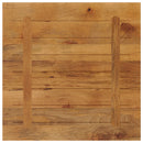 bordplade 80x80x3,8 cm firkantet massivt mangotræ