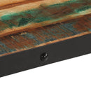 sofabord med hjul 100x55x26 cm massivt genbrugstræ