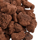 vulkanske sten 25 kg 1-2 cm rød