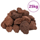 vulkanske sten 25 kg 5-8 cm rød