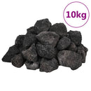 vulkanske sten 10 kg 3-5 cm sort