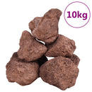 vulkanske sten 10 kg 10-30 cm rød
