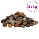 polerede småsten 25 kg 2-5 cm flerfarvet