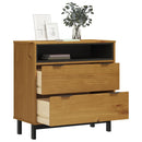kommode FLAM 80x40x80 cm massivt fyrretræ