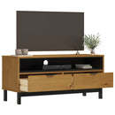 tv-bord FLAM 110x40x50 cm massivt fyrretræ