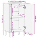 skab 40x33x75 cm massivt mangotræ