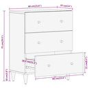 skab 60x33x75 cm massivt mangotræ