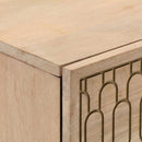 skab 60x33x75 cm massivt mangotræ
