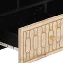 tv-bord 100x33x46 cm massivt mangotræ
