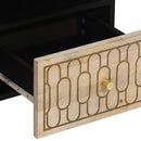 tv-bord 100x33x46 cm massivt mangotræ