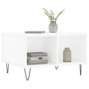 sofabord 60x50x36,5 cm konstrueret træ hvid