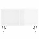 sofabord 60x50x36,5 cm konstrueret træ hvid højglans