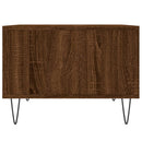 sofabord 60x50x36,5 cm konstrueret træ brun egetræsfarve