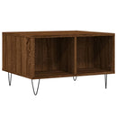 sofabord 60x50x36,5 cm konstrueret træ brun egetræsfarve
