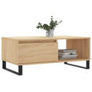 sofabord 90x50x36,5 cm konstrueret træ sonoma-eg
