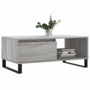 sofabord 90x50x36,5 cm konstrueret træ grå sonoma-eg