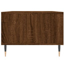 sofabord 90x50x36,5 cm konstrueret træ brun egetræsfarve