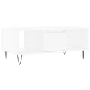 sofabord 90x50x36,5 cm konstrueret træ hvid