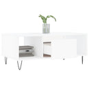 sofabord 90x50x36,5 cm konstrueret træ hvid
