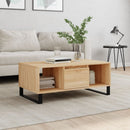 sofabord 90x50x36,5 cm konstrueret træ sonoma-eg