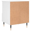 sengeborde 2 stk. 40x35x50 cm konstrueret træ hvid
