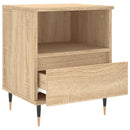sengeborde 2 stk. 40x35x50 cm konstrueret træ sonoma-eg