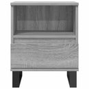 sengeborde 2 stk. 40x35x50 cm konstrueret træ grå sonoma-eg