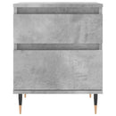 sengebord 40x35x50 cm konstrueret træ betongrå