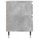 sengebord 40x35x50 cm konstrueret træ betongrå
