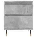 sengeborde 2 stk. 40x35x50 cm konstrueret træ betongrå
