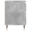 sengeborde 2 stk. 40x35x50 cm konstrueret træ betongrå