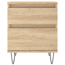 sengeborde 2 stk. 40x35x50 cm konstrueret træ sonoma-eg