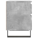 sengebord 40x35x50 cm konstrueret træ betongrå