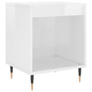 sengeskab 40x35x50 cm konstrueret træ hvid højglans
