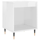 sengeskabe 2 stk. 40x35x50 cm konstrueret træ hvid højglans