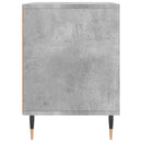 sengebord 40x35x50 cm konstrueret træ betongrå