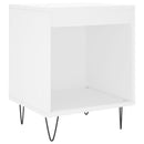 sengebord 40x35x50 cm konstrueret træ hvid
