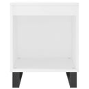 sengebord 40x35x50 cm konstrueret træ hvid