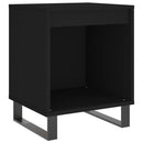 sengeborde 2 stk. 40x35x50 cm konstrueret træ sort