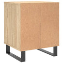 sengeborde 2 stk. 40x35x50 cm konstrueret træ sonoma-eg