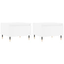sofaborde 2 stk. 50x46x35 cm konstrueret træ hvid