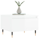 sofaborde 2 stk. 50x46x35 cm konstrueret træ hvid højglans
