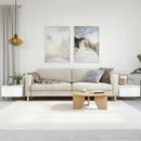 sofaborde 2 stk. 50x46x35 cm konstrueret træ hvid højglans