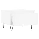 sofaborde 2 stk. 50x46x35 cm konstrueret træ hvid