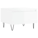 sofaborde 2 stk. 50x46x35 cm konstrueret træ hvid højglans