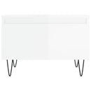 sofaborde 2 stk. 50x46x35 cm konstrueret træ hvid højglans