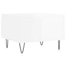 sofaborde 2 stk. 50x46x35 cm konstrueret træ hvid højglans