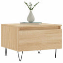 sofaborde 2 stk. 50x46x35 cm konstrueret træ sonoma-eg
